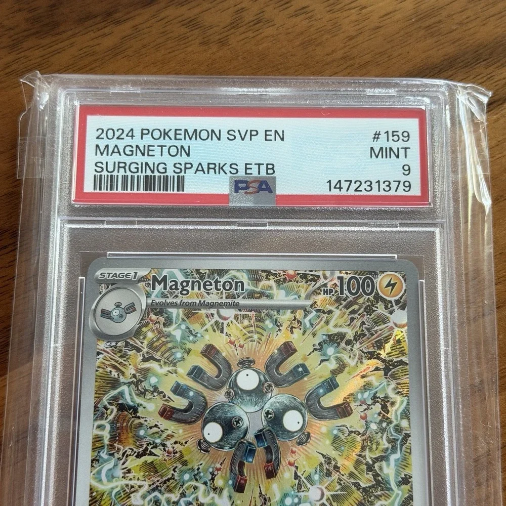 2024 Pokémon SVP EN Magneton #159 PSA 9 Mint - Surging Sparks ETB Promo